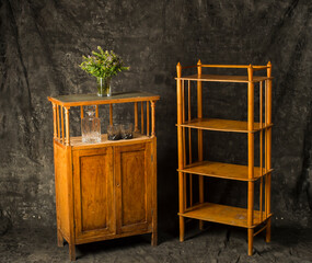 old vintage furniture and accessories bedside tables chairs armchairs tables