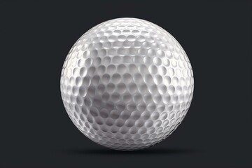 3D golf ball with transparent background. Generative AI