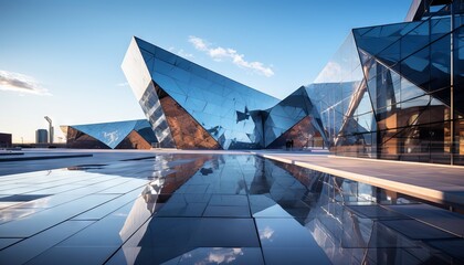 Abstract reflections in modern architecture