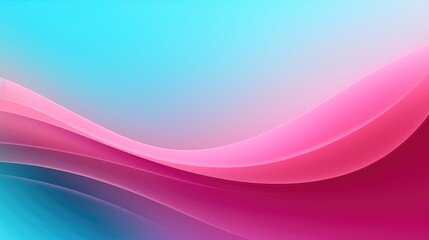 Obraz premium A cyan magenta gradient curve background material