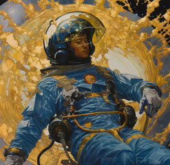 astronaut in space