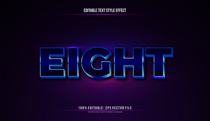 Modern Gradient bright color with futuristic theme mockup text. Editable 3d text effect styles