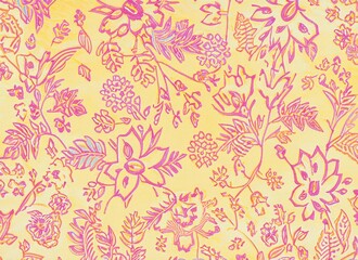 Fabric textile vintage, pattern floral batik, decorative background batik, batik flower, fabric, textile, vintage, pattern, floral, batik, decorative