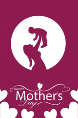 Happy Mother's Day. banner, Greeting card, poster