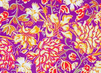 Fototapeta na wymiar Fabric textile vintage, pattern floral batik, decorative background batik, batik flower, fabric, textile, vintage, pattern, floral, batik, decorative
