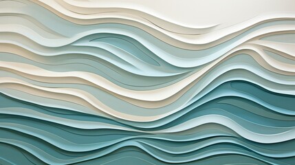 Highlight an abstract 3D wall relief that appears to ripple like water.