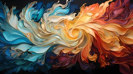 Abstract Background: Colorful Curves and Spirals