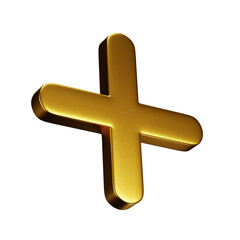 3d golden cross