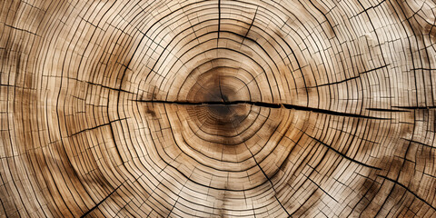 Preserving the Beauty of Oak and rings lifecycle of tree background ai generated - obrazy, fototapety, plakaty
