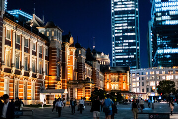 Fototapeta na wymiar 【東京】東京駅周辺と夜景