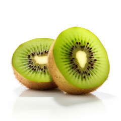 Kiwi Fruit Studio Shot Isolated on Clear Background, Food Photography, Generative AI