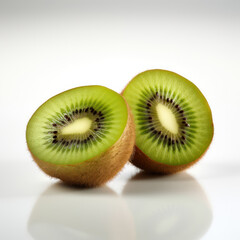 Kiwi Fruit Studio Shot Isolated on Clear Background, Food Photography, Generative AI