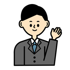 ビジネス　女性　案内　紹介　素材