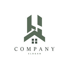 Initial HM Letter Logo, Modern and Luxury Vector Minimalist MH Logo Template