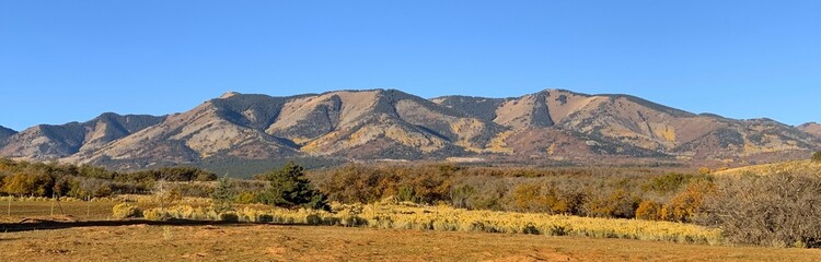 A Panoramic View of the Mountains of Monticello, Utah