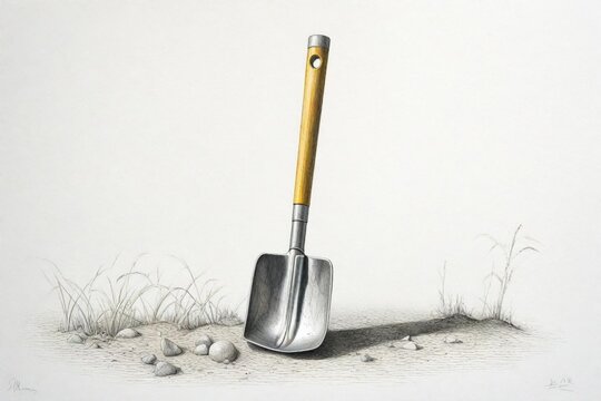 shovel in sonw