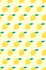 seamless pattern with lemon