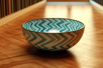 3D-rendered image of a bowl. Generative AI