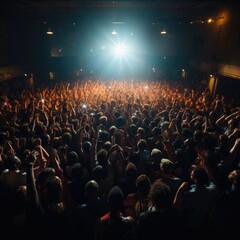 Fototapeta na wymiar People Attending a Concert 