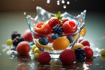 Fruit with water