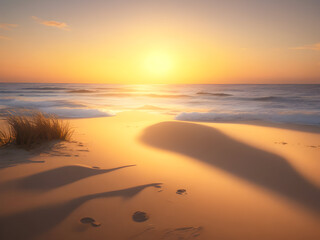 Sun-Kissed Shoreline: Sunrise/Sunset Beauty