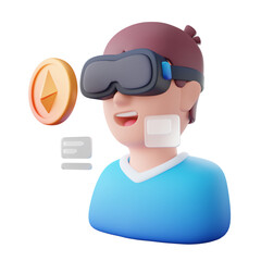 3d person with a magnifying glass multiverse