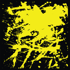 Yellow abstract brush stroke illustration background