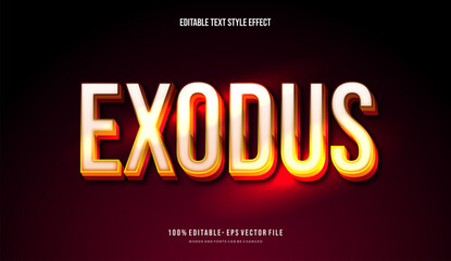 Modern Gradient bright color with futuristic theme mockup text. Editable 3d text effect styles © bill81