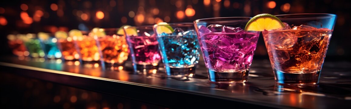 Watercolor cocktail glasses set: martini, gin, wine, margarita, goblet, liquor, rum. Hand-drawn illustration isolated on white background. Perfect for recipe lists