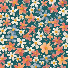 seamless pattern with flowers