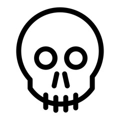 skull and crossbones day of the dead icon illustration