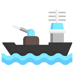 Ship icon are typically used in a wide range of applications, including websites, apps, presentations, and documents related to military topics.