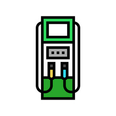 charging station electric color icon vector. charging station electric sign. isolated symbol illustration