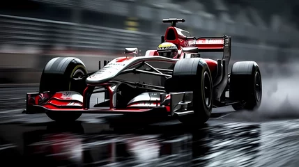 Foto op Plexiglas  the F1 car in motion  © Asep