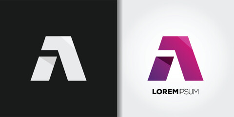 modern letter a logo
