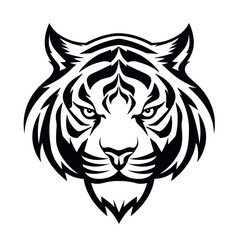 Elegant Tiger Face Emblem Logo Concept for Exquisite Branding