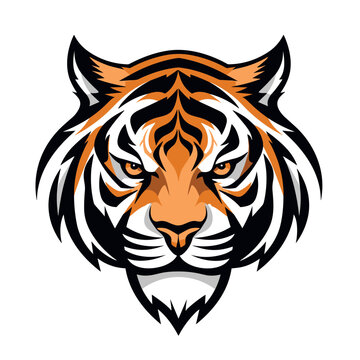 Elegant Tiger Face vector Logo for Exquisite Branding