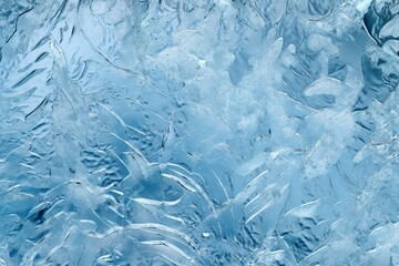 Abstract ice textures on car window in winter. Frosted Glass and Ice. A Textured Look. backgrounds and textures concept.