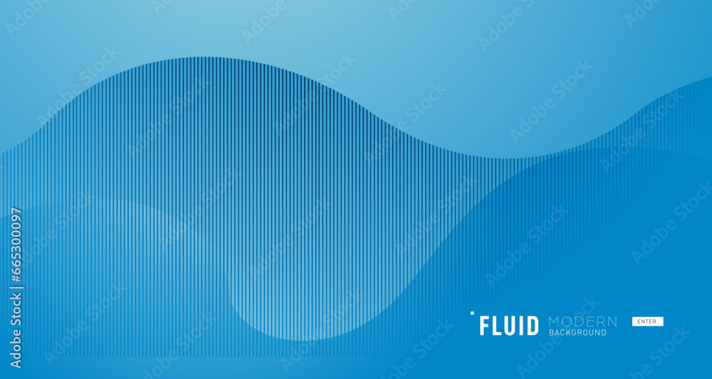 Wall mural blue waves background vector. fluid gradient shapes composition. futuristic design concept. trendy.