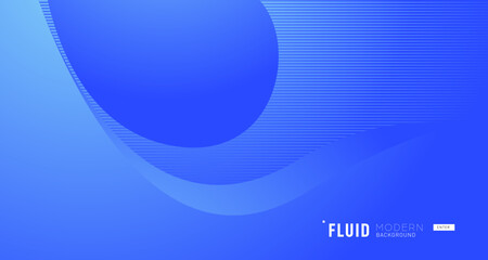 Blue waves background vector. Fluid gradient shapes composition. Futuristic design concept. Trendy.