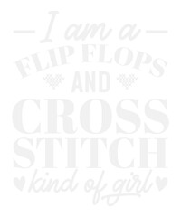 I Am A Flip Flops And Cross Stitch Kids Of Girl Funny Svg Design
These file sets can be used for a wide variety of items: t-shirt design, coffee mug design, stickers,
custom tumblers, custom hats, pri