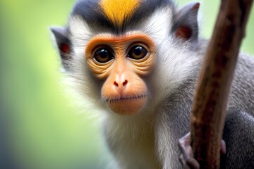 Fototapeta premium Wolfs Mona Monkey.