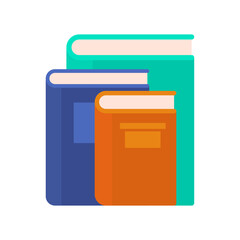 Vector floating books cartoon vector icon illustration. object education icon concept isolated