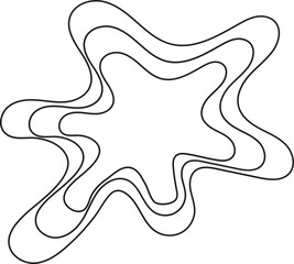 wave border hand drawn doodle line