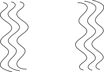 wave border hand drawn doodle line