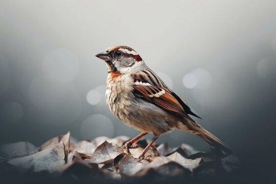 image of a sparrow bird isolated. Generative AI
