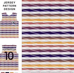 Abstract line stripe concept vector jersey pattern template for printing or sublimation sports uniforms football volleyball basketball e-sports cycling and fishing Free Vector.