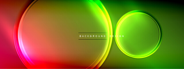 Vector abstract background - liquid transparent bubble shapes on fluid gradient with shadows and light effects