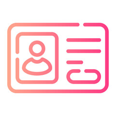 heart Line Gradient Icon