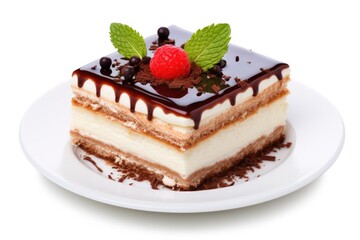 Cake isolated on white background.